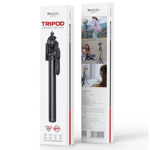 Precio al por Mayor <span class=keywords><strong>YESIDO</strong></span> SF17 Trípode Metálico Retráctil Multifuncional, Palo Selfie para Teléfonos Celulares y Cámaras - Product Image 6