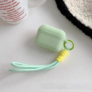 Étui antichoc pour écouteurs avec sangle en silicone souple pour AirPods 2025 Pro 3, étui avec sangle de poignet, étui souple respectueux de la peau - Product Image 5