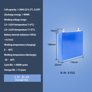 TOSHIBA <span class=keywords><strong>scib</strong></span> 20ah เซลล์ LTO เกรด20000 + รอบ2.9AH <span class=keywords><strong>scib</strong></span> 10ah แบตเตอรี่ LTO ที่25C อัตราการคายประจุสูงสำหรับเครื่องเสียงรถยนต์ - Product Image 2