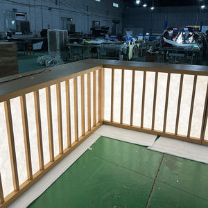 עיצוב פנים גדול של מסעדה עם תאורת לד בצורת עץ, תאורת לד בהתאמה אישית עם גריל נירוסטה - שלט לד - Product Image 1