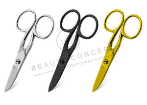 Tijeras para Cutículas de Acero Inoxidable de Alta Calidad con Hoja Curva para Diestros, Punta Afilada para Recortar Cejas, Vello de la Nariz y Maquillaje - Product Image 2