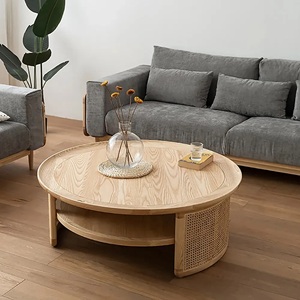 Mesa de Centro de Estilo Minimalista Moderno, Madera Natural, Muebles para Sala de Estar, Estilo Vietnamita, 1 Año de Garantía - Product Image 4