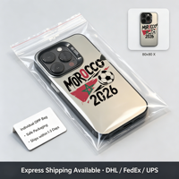 Coque de téléphone antichoc en TPU mat avec motif drapeau de football du Maroc MSH0926041206 pour iPhone 17 16 15 14 13 Pro Max
