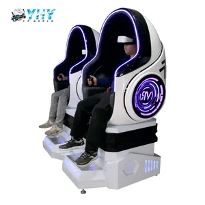 2024 productos calientes VR máquina de dos asientos 9D Simulador de juego de realidad Virtual Vr/AR/MR equipo Vr cine silla Vr huevo