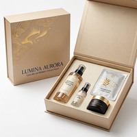 Boîte cadeau magnétique en carton recyclable et écologique avec logo personnalisé, fermeture pliante, boîte rigide, protection avec insert en EVA