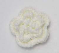 Fleurs multicolores au crochet à la main, fleurs à plusieurs couches pour accessoires vestimentaires, accessoires pour cheveux, sac, accessoires de bricolage
