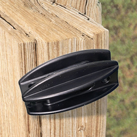 Conector de Plástico al por Mayor para Cercas, Aislador de Doble Capa para Cercas Eléctricas, Clip de Sujeción para Postes de Cercas, Alambre, Rancho, Granja, Exterior