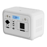 Station d'alimentation extérieure à onde sinusoïdale pure Eg007Li 500W avec entrées solaire et voiture, sorties DC et USB pour le camping, la randonnée et la vie en van