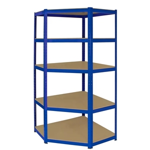 Étagère de rangement sans boulons, installation facile, réglable, 5 niveaux, en acier, personnalisable, étagère d'<span class=keywords><strong>angle</strong></span> pour <span class=keywords><strong>atelier</strong></span> - Product Image 6