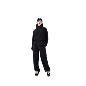 Nuovo Completo Tuta in Pile da <span class=keywords><strong>Donna</strong></span> 2025 <span class=keywords><strong>Invernale</strong></span> Caldo Due Pezzi con Felpa con Cappuccio e Pantaloni da Jogging per Abbigliamento Casual - Product Image 4