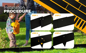 Flexible Steel Flower Bed <b>Fence</b> Bendable Rectangle Design for Curved Garden Layout - Product Image 4