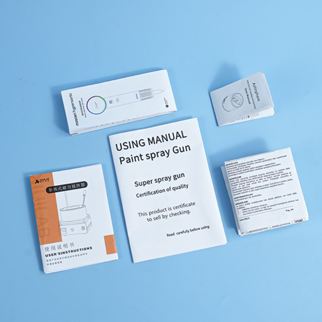 Custom User Manual Booklet Printing Simple Clean Instruction Brochure for Cosmetic Electronic Device Product