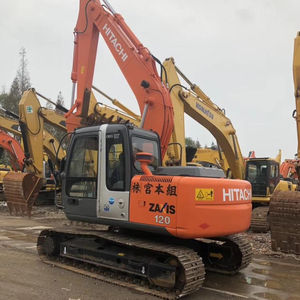 Excavatrice HITACHI ZX120 d'occasion, faible nombre d'heures, poids opérationnel de 12 tonnes, pour travaux lourds, excavatrices d'occasion à vendre en Chine - Product Image 1
