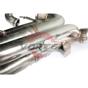 ท่อไอเสีย Vortex SS304 แบบเต็มระบบ Turbo-back สำหรับ McLaren 720S 720 Spider พร้อมท่อดาวน์ไปป์แบบป้องกันความร้อน ระบบท่อตรง X-Pipe สำหรับรถแข่ง - Product Image 6