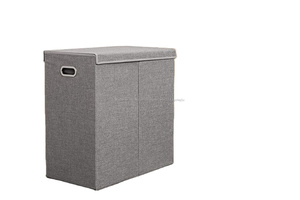 <span class=keywords><strong>Amazon</strong></span> Venta caliente <span class=keywords><strong>plegable</strong></span>/<span class=keywords><strong>plegable</strong></span> de algodón doble <span class=keywords><strong>ropa</strong></span> de lavandería <span class=keywords><strong>cesta</strong></span> con tapa - Product Image 2