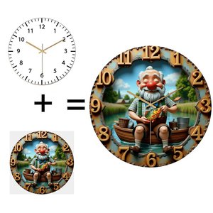 Orologio da Parete in Vetro 30x30cm per Agenzia di Viaggi con <span class=keywords><strong>Mappa</strong></span> dell'Itinerario Personalizzata - Product Image 1