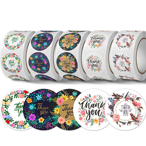 Tùy chỉnh in dính Cảm ơn bạn bao bì dán CuộN thiết kế logo cho các doanh nghiệp nhỏ - Product Image 4