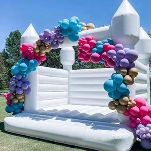 Inflable boda gorila macaron color <span class=keywords><strong>Luna</strong></span> inflable pastel blanco deshierbe rebote Castillo salto Castillo para niños y adultos - Product Image 1