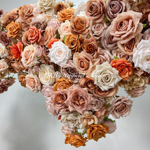 Arche florale en forme de cœur avec support, fond de scène en roses artificielles pour décoration de mariage, arche en forme de cœur de 2 m - Product Image 5