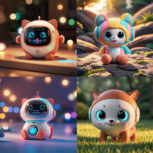 Interactive AI <b>Robot</b> <b>Cat</b> <b>Toy</b> With Voice Recognition And Phone Connectivity For Kids Ages 2 To 4 Years Plastic Unisex Electronic - Product Image 5