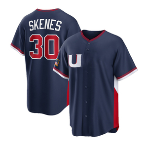 Nueva Camiseta de Béisbol de EE. UU. 2026 para Hombre, 99 Aaron Judge, 24 Bryce Harper, 30 Skenes, Bordada, Transpirable, Venta al Por Mayor - Product Image 5