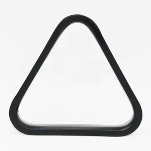 Support de billard triangulaire en plastique pour jeu de billard Table de billard Cadre de billard avec accessoires <span class=keywords><strong>Triangle</strong></span> en plastique <span class=keywords><strong>noir</strong></span> pour piscine - Product Image 4