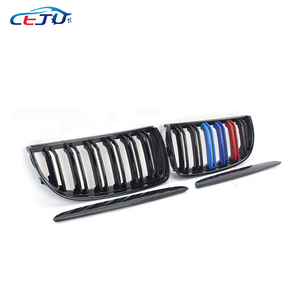 Accessoires de voiture Grille de <span class=keywords><strong>rein</strong></span> avant noire couleur M pour BMW Série <span class=keywords><strong>3</strong></span> E90 E91 325xi 320i 325i 325i 328i 330i 335i 2005 - 2008 - Product Image 2