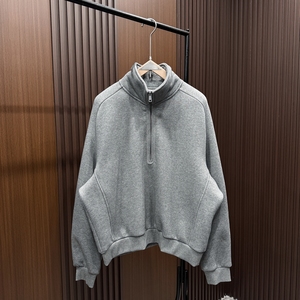 Marque de mode de niche pour hommes, vêtements pour hommes, nouvelle collection hiver 2025, <span class=keywords><strong>pull</strong></span> en <span class=keywords><strong>polaire</strong></span> pour hommes, col semi-ouvert, vêtements tendance pour garçons - Product Image 3