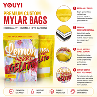 Sachets Doypack Personnalisés en Mylar Holographique Anti-Odeur, Emballages Alimentaires en Plastique de Qualité Alimentaire avec Fermeture Éclair pour Bonbons, Noix et Snacks