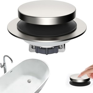 Bouchon de <span class=keywords><strong>baignoire</strong></span> avec noyau à ressort, bouchon d'étanchéité universel, couvercle d'étanchéité à pression pour la prévention des odeurs et des fuites - Product Image 2