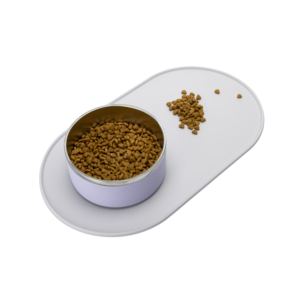 Alfombrilla portátil moderna para mascotas, impermeable, de silicona, antidesbordamiento, almohadillas antideslizantes para alimentación de perros y gatos, cama de seda de estilo sólido para mascotas - Product Image 5