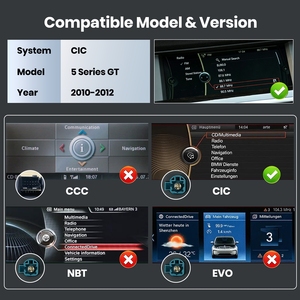 Écran de voiture Rhythm 12,6 pouces, mise à niveau de l'écran, maintien des fonctions OEM d'usine, affichage multimédia pour BMW CIC Série 5 Gran Turismo 2010-2012 - Product Image 5