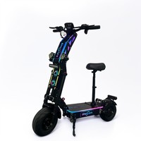 Trottinette électrique Geofought G14 72V 40-100AH avec batterie longue portée 60-300km, pneus larges 13/14 pouces, suspension intégrale, démarrage NFC et certification CE
