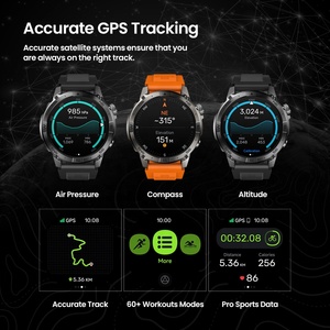 Nuevo reloj inteligente Zeblaze Stratos 2 Plus GPS 1,43 ''Pantalla AMOLED Brújula Altímetro barométrico BT Llamadas Smartwatch - Product Image 6