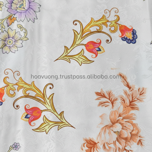 Tela de seda elegante para Ao Dai, brocado liso para vestido de novia - Product Image 1