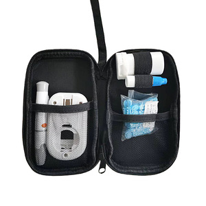 Bolsa para medidor de glucosa en sangre, estuche de almacenamiento EVA con bolsillos de malla para dispositivos de monitoreo y accesorios - Product Image 1