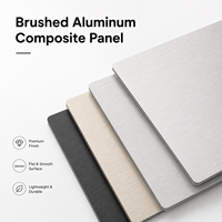 Panneau ACP brossé 4 mm 5 mm 6 mm résistant aux rayures pour devanture de magasin
