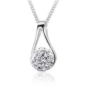 2024 New Arrived Fashion Jewelry Charm Pendant Necklace Shambhala Rhinestones Cheap Necklace For Women