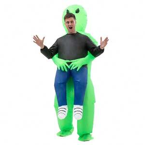 Disfraz de monstruo inflable fantasma de Halloween para niños y adultos, disfraz de fiesta de <span class=keywords><strong>alien</strong></span>ígena verde aterrador, <span class=keywords><strong>disfraces</strong></span> inflables - Product Image 1