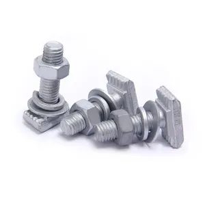 Wholesale Hot Dip Galvanized T-Slot Bolts With Tooth YJT 1013 HDG Hammer Bolt T Slot Bolts