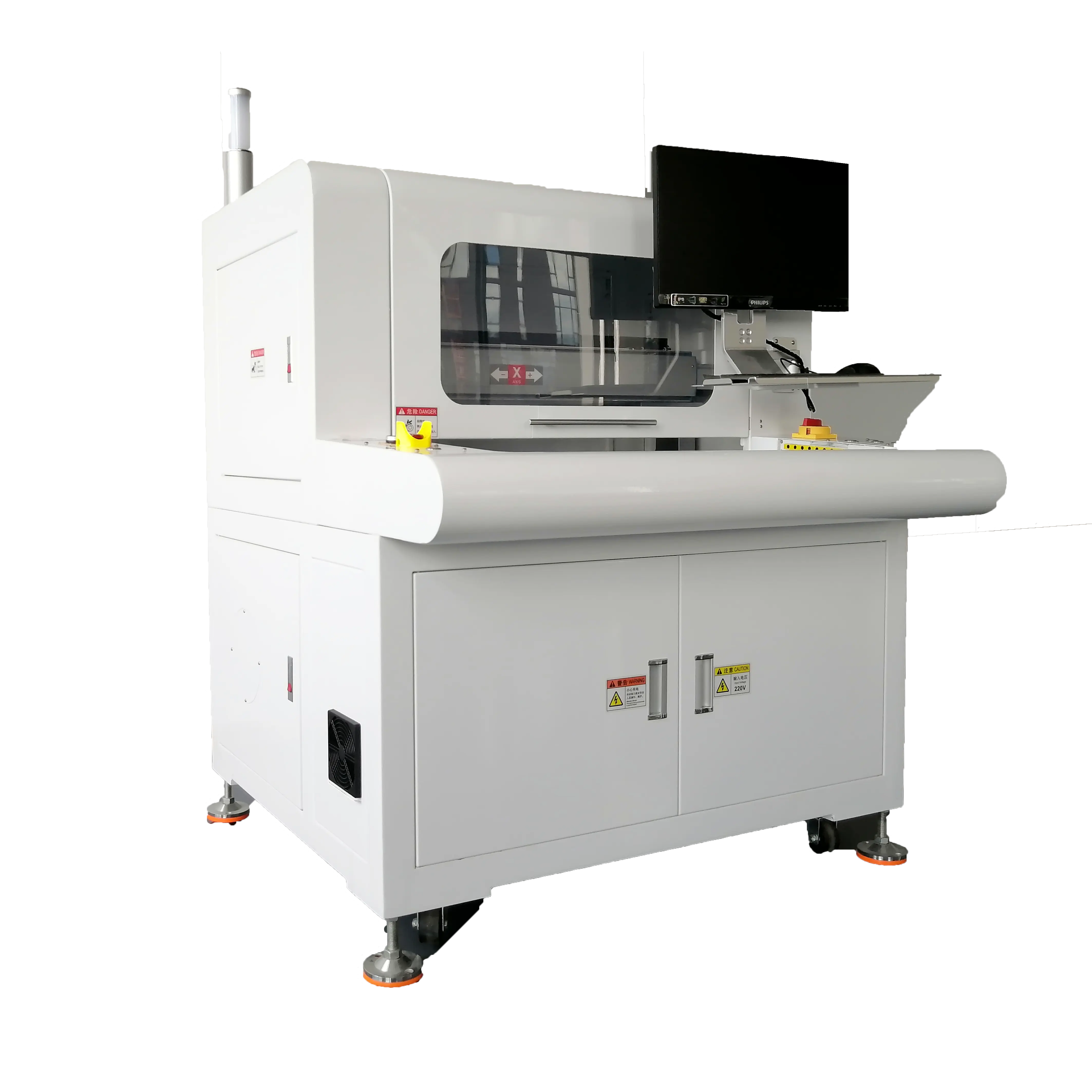 Máquina de corte pcb automática cmq360 v, cortador adequado para pequena multiconectada pcb laser sub-board roteador de corte