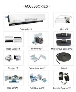 D5 Thiết Kế Châu Âu 65W DC Brushless Motor Hệ Thống Cửa Trượt Tự Động - Product Image 3