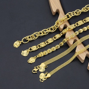 Bracelet tendance pour femme JXX 2024, vente flash, plaqué or 24 carats, laiton, bracelets pour femmes de Dubaï - Product Image 1