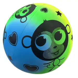 strand ball 80 cm Suppliers-Gedrucktes Logo PVC Regenbogen Strand ball aufblasbarer Wasserball