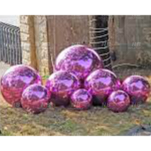Inflatable Balls Metallic Chrome Big Shiny Christmas Decorations Wedding Party Inflat Mirror Spheres <b>Balloons</b> <b>Customized</b> Inflata - Product Image 1