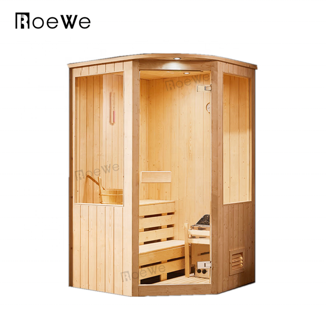 Modern Design Sauna Cabin, 4.5kw Wooden Dry Sauna Box, Traditional Style Dry Steam Room