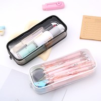 Vente chaude Personnalisé Portable Transparent PVC Cosmétique Sac Haute Qualité Réutilisable Étanche pour Lotions Extérieur