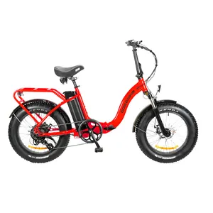 欧洲仓库送货20英寸轮胎欧洲折叠彩色Ebike脂肪轮胎电动推自行车自行车