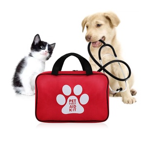 Trousse de survie médicale pour animaux de compagnie, voyage à l'extérieur, trousse de premiers soins portable essentielle pour chien et chat, personnalisée avec fournitures de bouteille pour lapin et cheval - Product Image 2