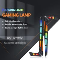 Lampe de jeu RGB 16 millions de couleurs, alimentée par USB, avec lumière fluide et rythme sonore, contrôle par application, lampe de table blindée